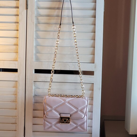 Michael Kors Pink Quilted Crossbody Bag - Picture 3 of 10